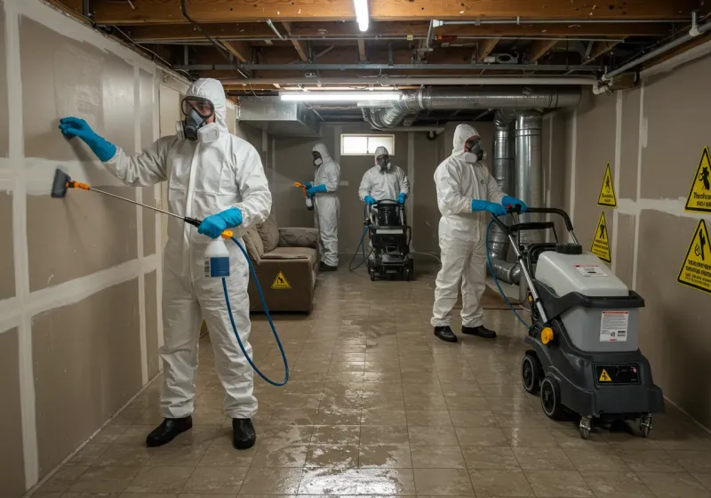 Basement Moisture Removal and Structural Drying process in Morrill County, NE